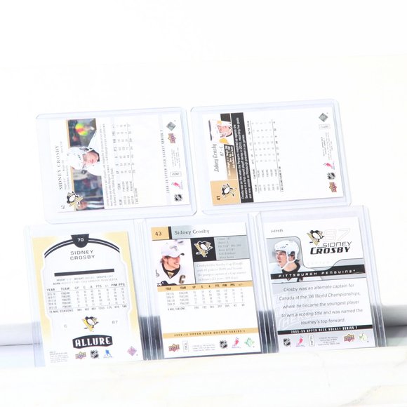 5 Sidney Crosby Hockey Cards - Pittsburgh Penguins Superstar - Picture 2 of 4